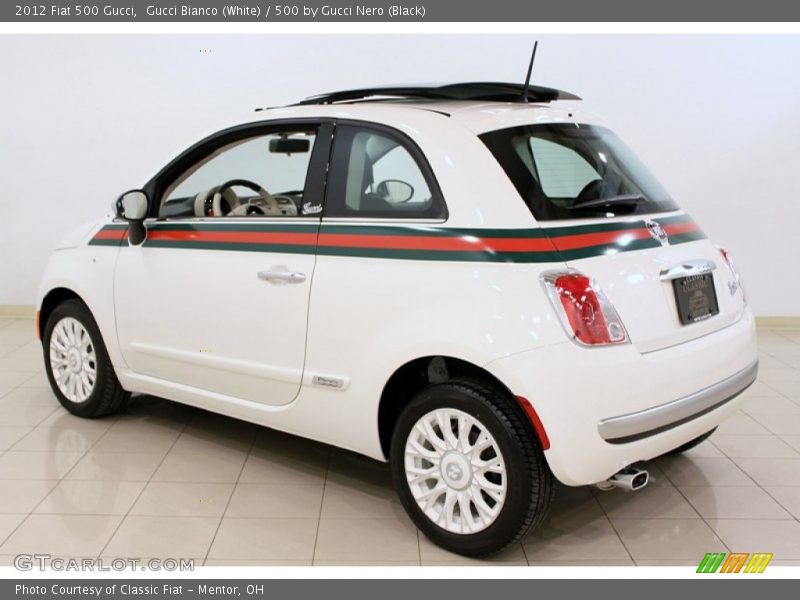 Gucci Bianco (White) / 500 by Gucci Nero (Black) 2012 Fiat 500 Gucci
