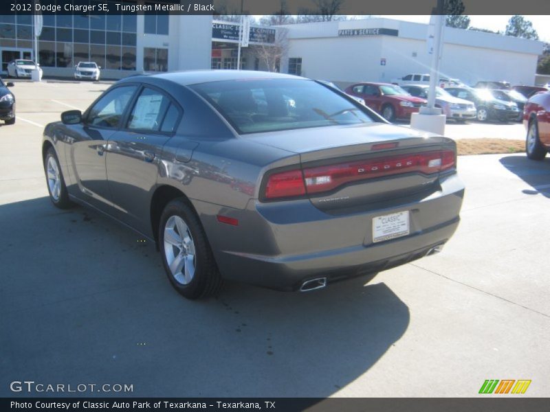 Tungsten Metallic / Black 2012 Dodge Charger SE