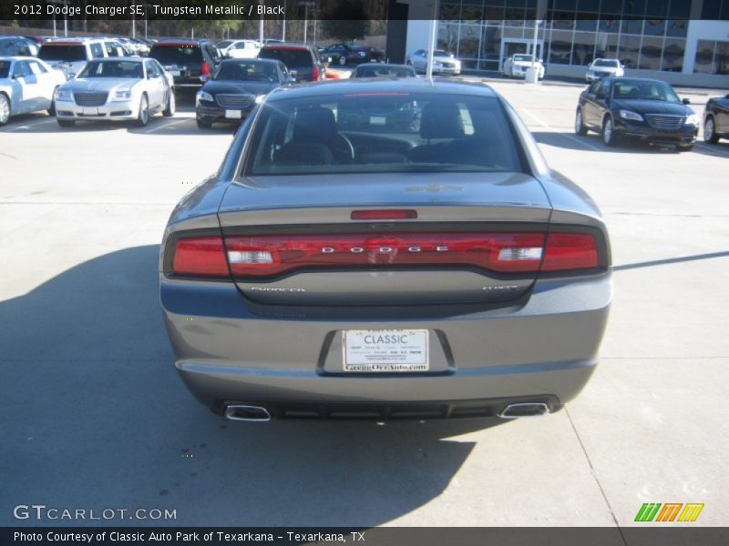 Tungsten Metallic / Black 2012 Dodge Charger SE