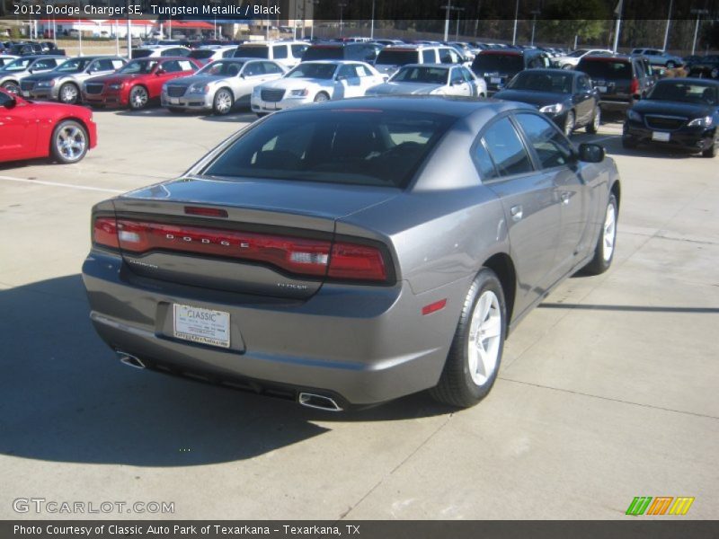 Tungsten Metallic / Black 2012 Dodge Charger SE