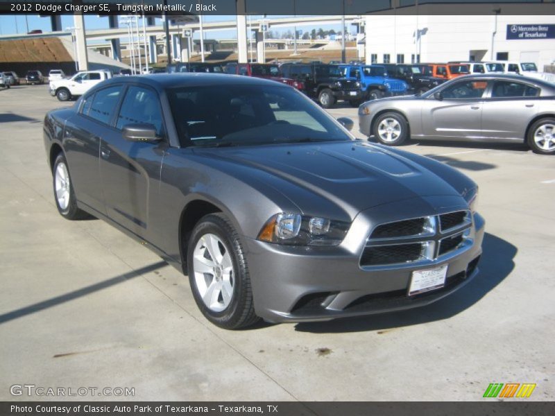 Tungsten Metallic / Black 2012 Dodge Charger SE