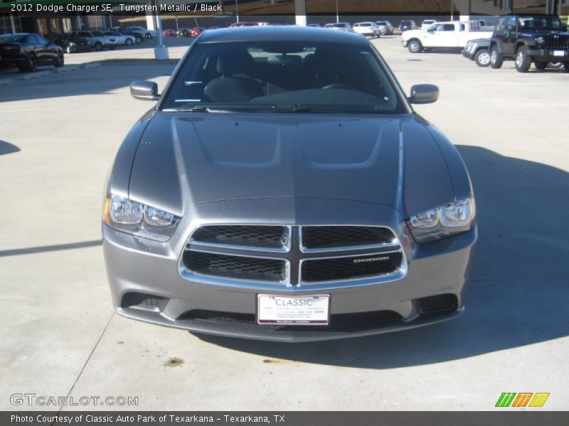 Tungsten Metallic / Black 2012 Dodge Charger SE