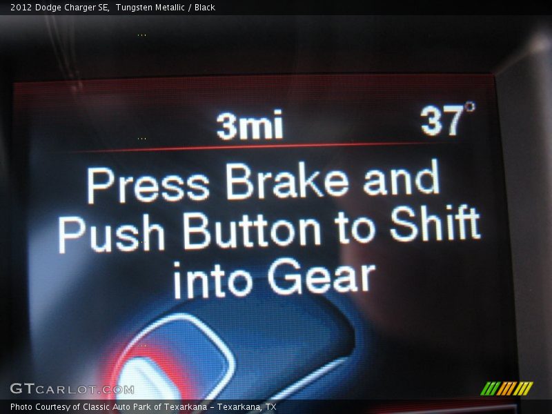 Tungsten Metallic / Black 2012 Dodge Charger SE