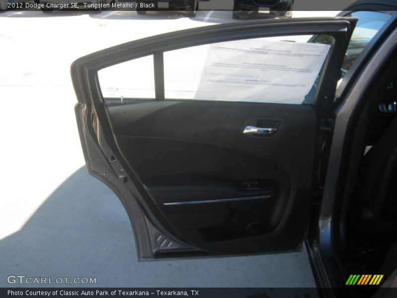 Tungsten Metallic / Black 2012 Dodge Charger SE