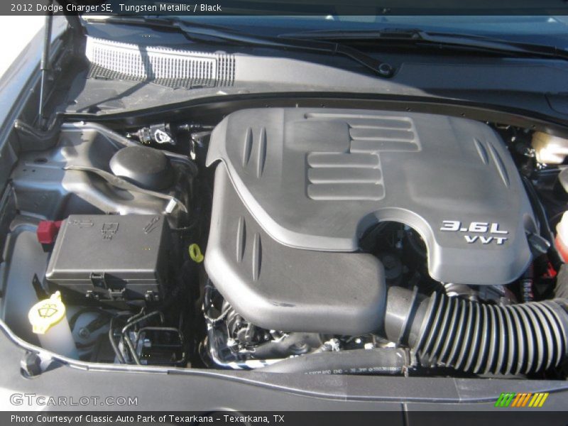 Tungsten Metallic / Black 2012 Dodge Charger SE