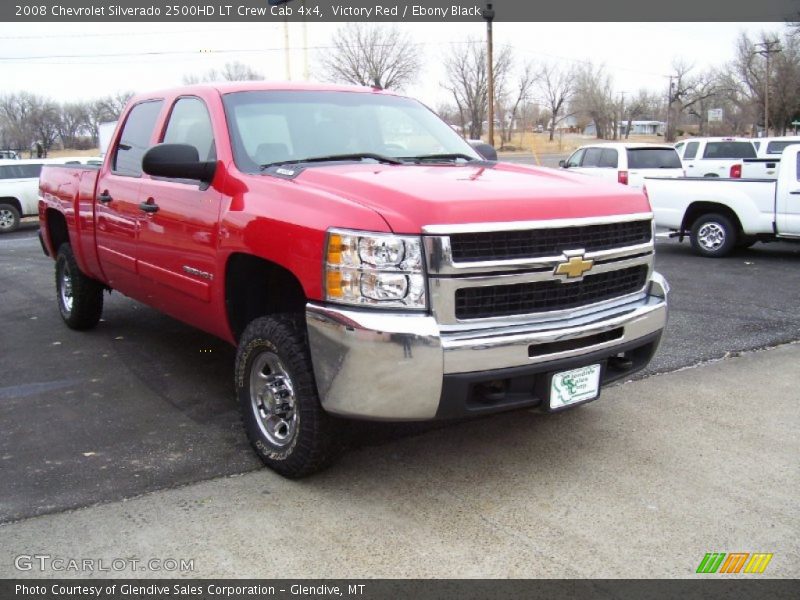 Victory Red / Ebony Black 2008 Chevrolet Silverado 2500HD LT Crew Cab 4x4