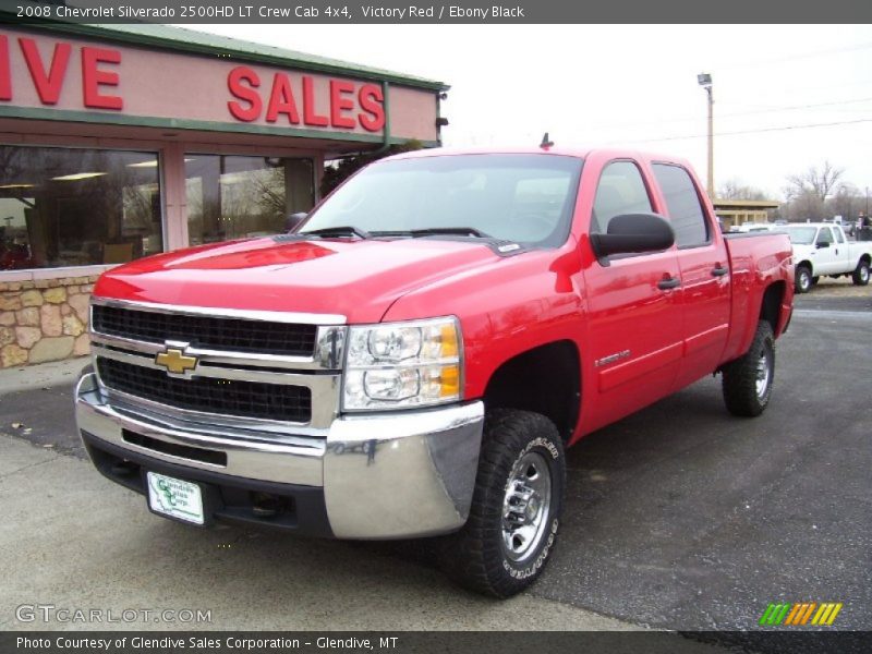 Victory Red / Ebony Black 2008 Chevrolet Silverado 2500HD LT Crew Cab 4x4