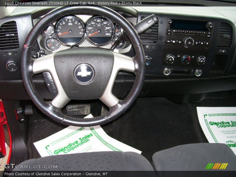 Victory Red / Ebony Black 2008 Chevrolet Silverado 2500HD LT Crew Cab 4x4