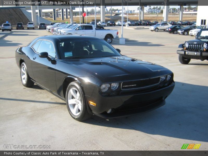Pitch Black / Dark Slate Gray 2012 Dodge Challenger SXT