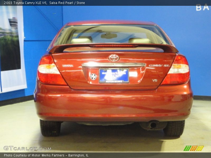 Salsa Red Pearl / Stone 2003 Toyota Camry XLE V6