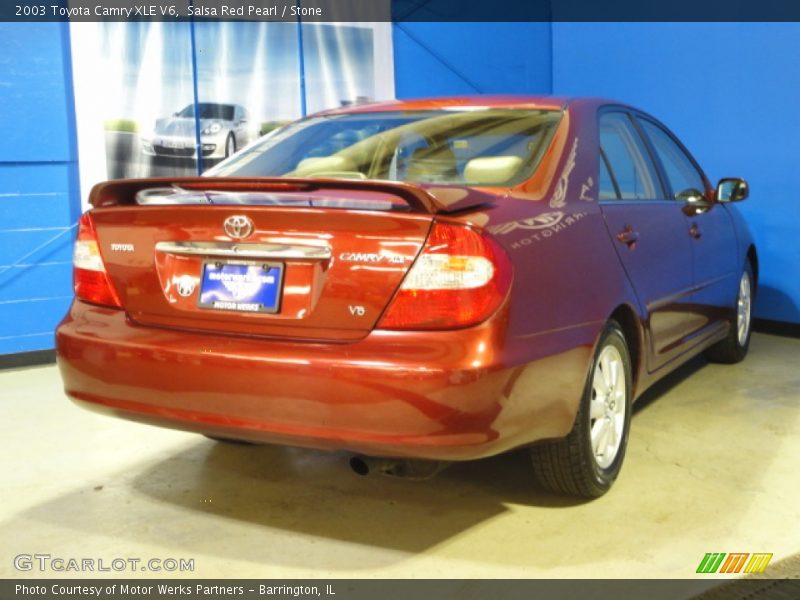 Salsa Red Pearl / Stone 2003 Toyota Camry XLE V6
