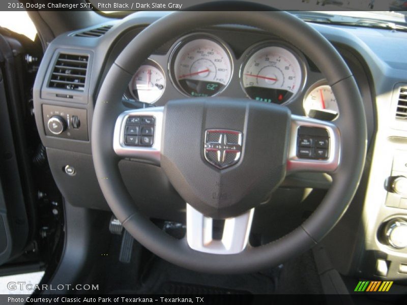 Pitch Black / Dark Slate Gray 2012 Dodge Challenger SXT