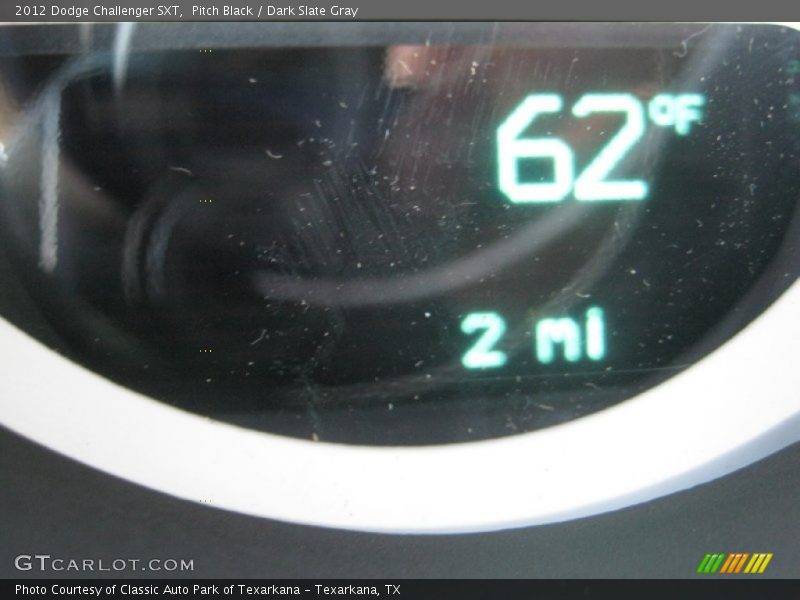 Pitch Black / Dark Slate Gray 2012 Dodge Challenger SXT