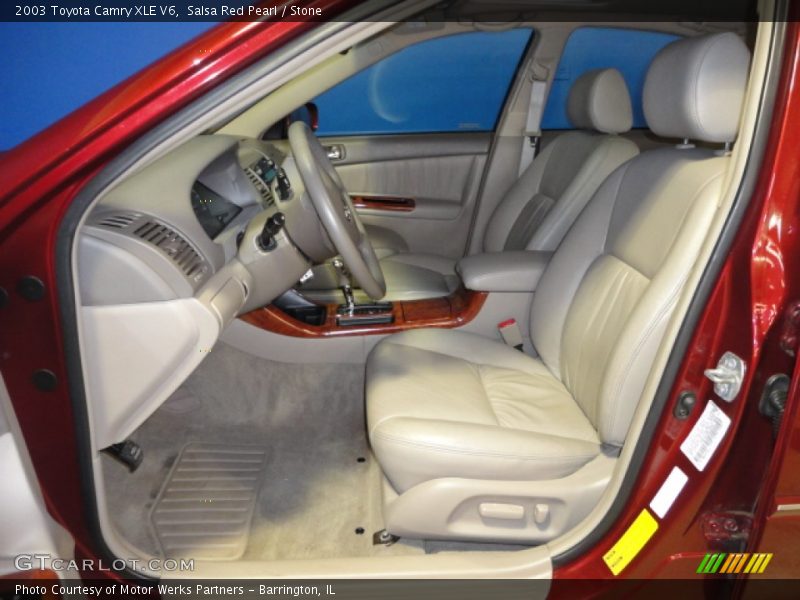 Salsa Red Pearl / Stone 2003 Toyota Camry XLE V6
