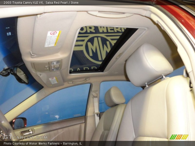 Salsa Red Pearl / Stone 2003 Toyota Camry XLE V6