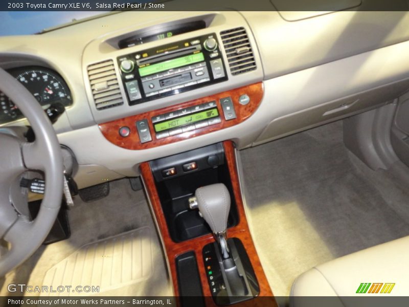 Salsa Red Pearl / Stone 2003 Toyota Camry XLE V6