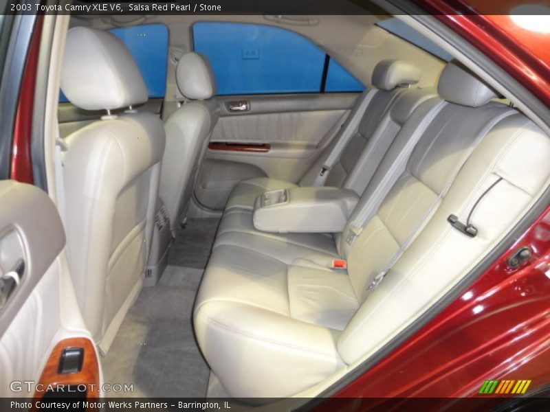Salsa Red Pearl / Stone 2003 Toyota Camry XLE V6