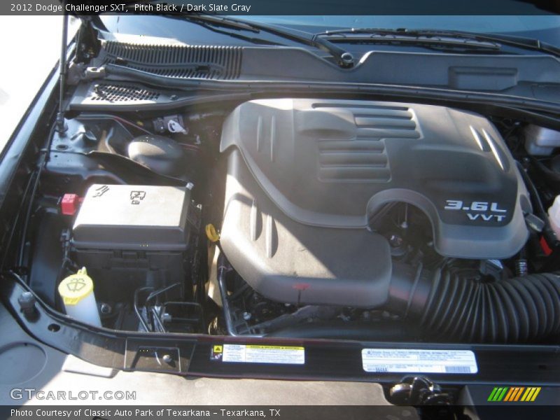 Pitch Black / Dark Slate Gray 2012 Dodge Challenger SXT