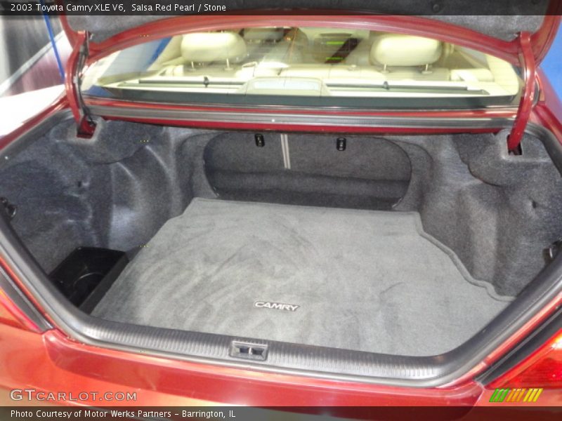Salsa Red Pearl / Stone 2003 Toyota Camry XLE V6