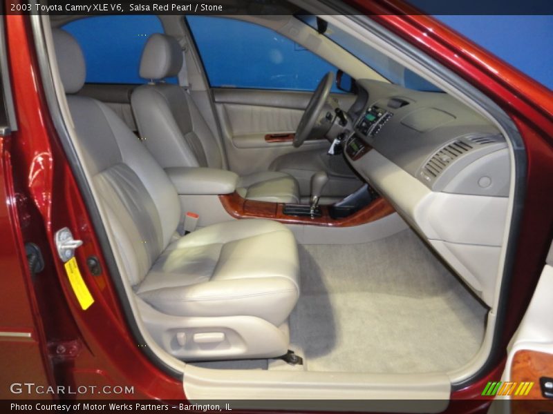 Salsa Red Pearl / Stone 2003 Toyota Camry XLE V6