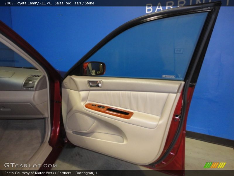 Salsa Red Pearl / Stone 2003 Toyota Camry XLE V6