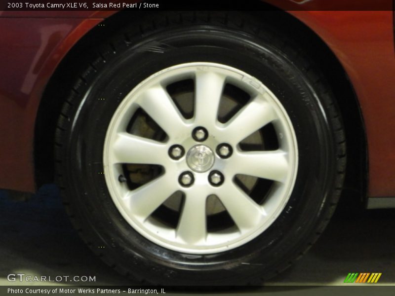 Salsa Red Pearl / Stone 2003 Toyota Camry XLE V6