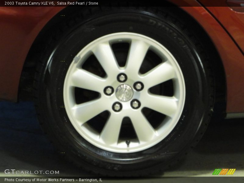 Salsa Red Pearl / Stone 2003 Toyota Camry XLE V6