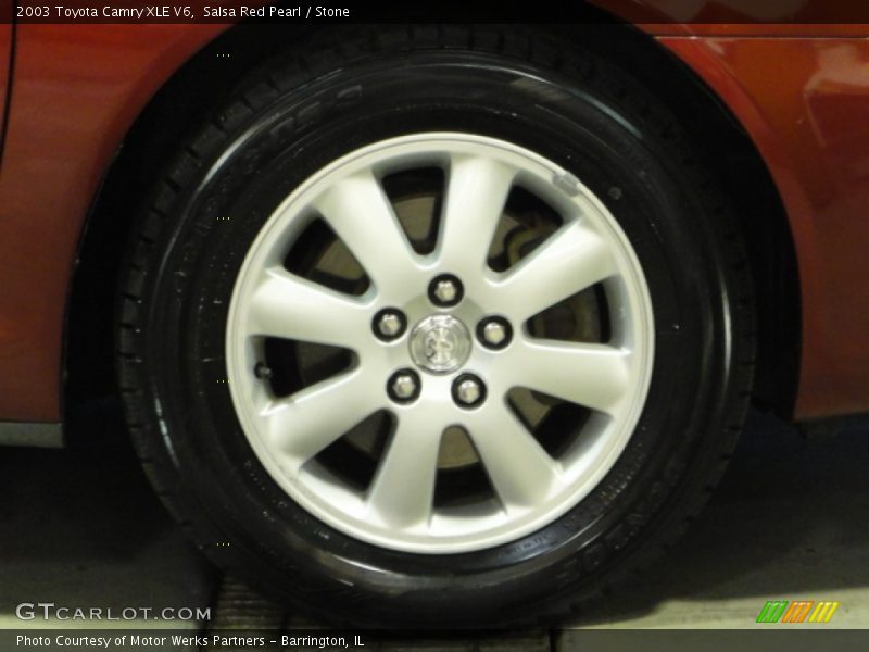 Salsa Red Pearl / Stone 2003 Toyota Camry XLE V6