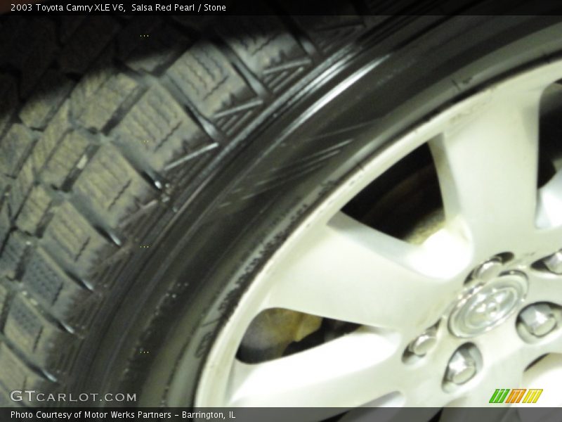 Salsa Red Pearl / Stone 2003 Toyota Camry XLE V6