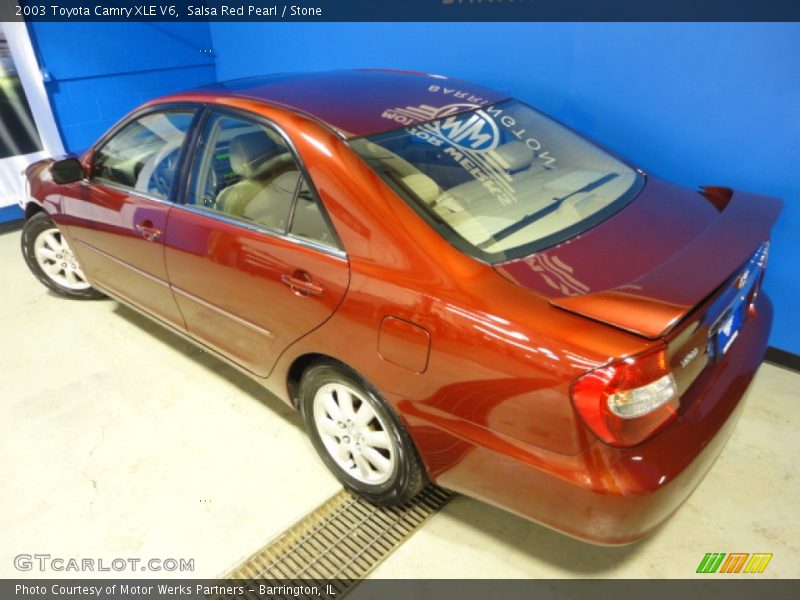 Salsa Red Pearl / Stone 2003 Toyota Camry XLE V6