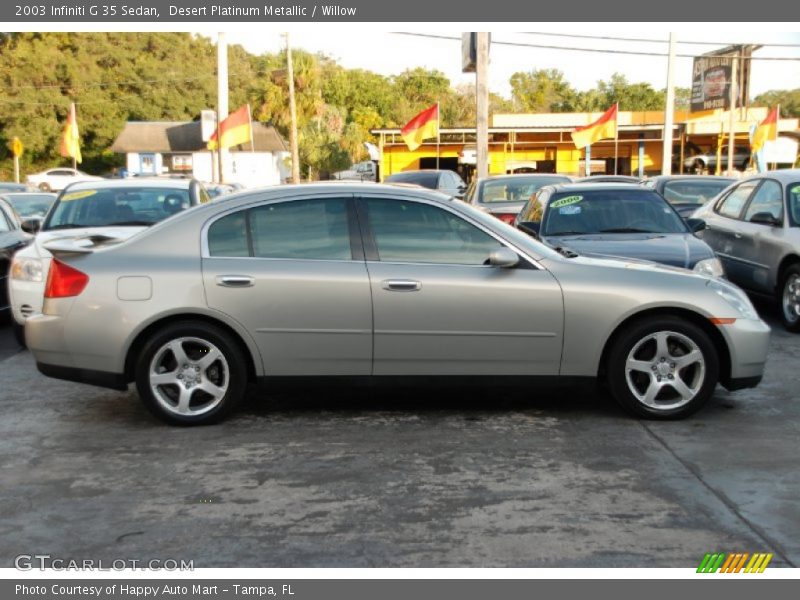 Desert Platinum Metallic / Willow 2003 Infiniti G 35 Sedan