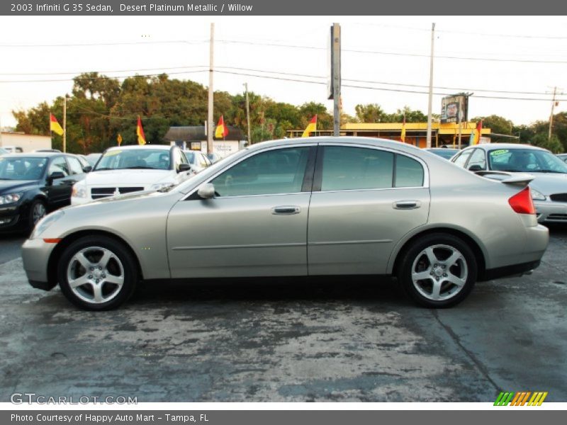 Desert Platinum Metallic / Willow 2003 Infiniti G 35 Sedan