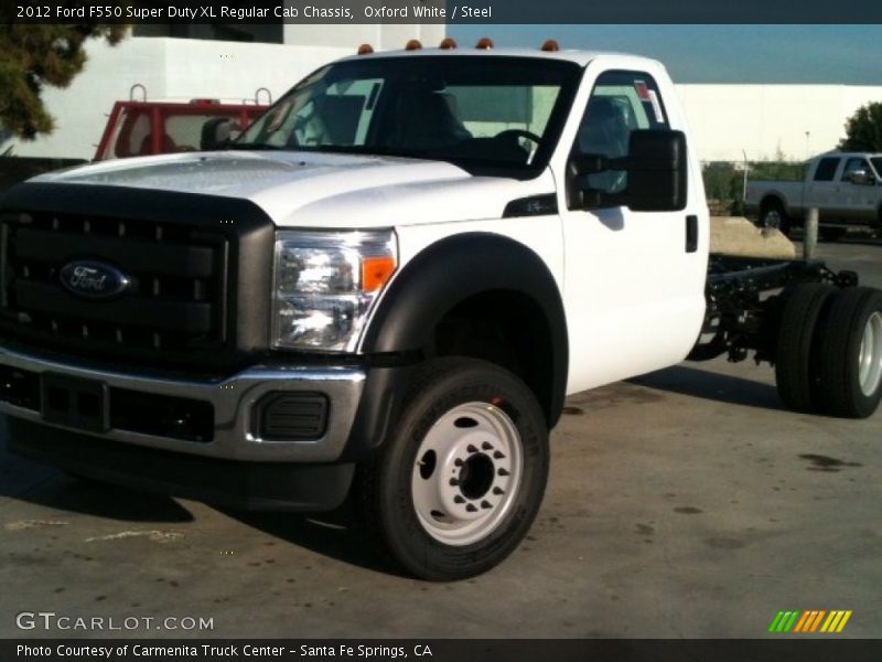 Oxford White / Steel 2012 Ford F550 Super Duty XL Regular Cab Chassis