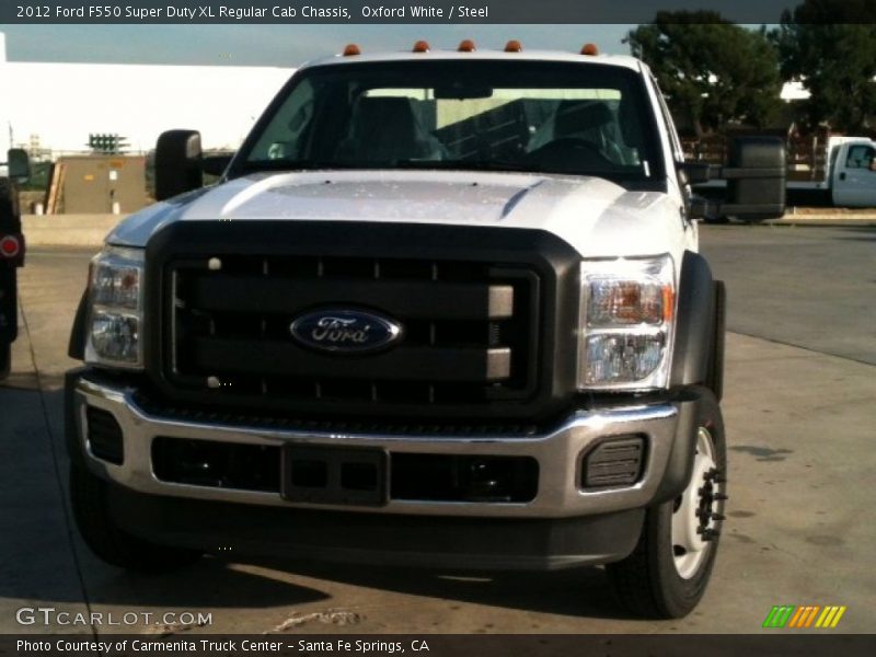  2012 F550 Super Duty XL Regular Cab Chassis Oxford White