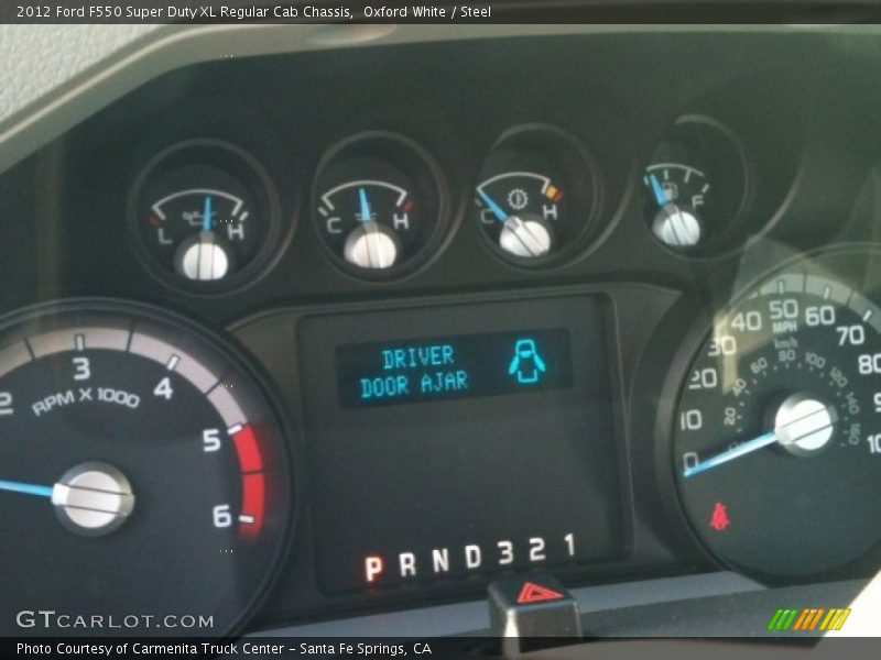  2012 F550 Super Duty XL Regular Cab Chassis XL Regular Cab Chassis Gauges