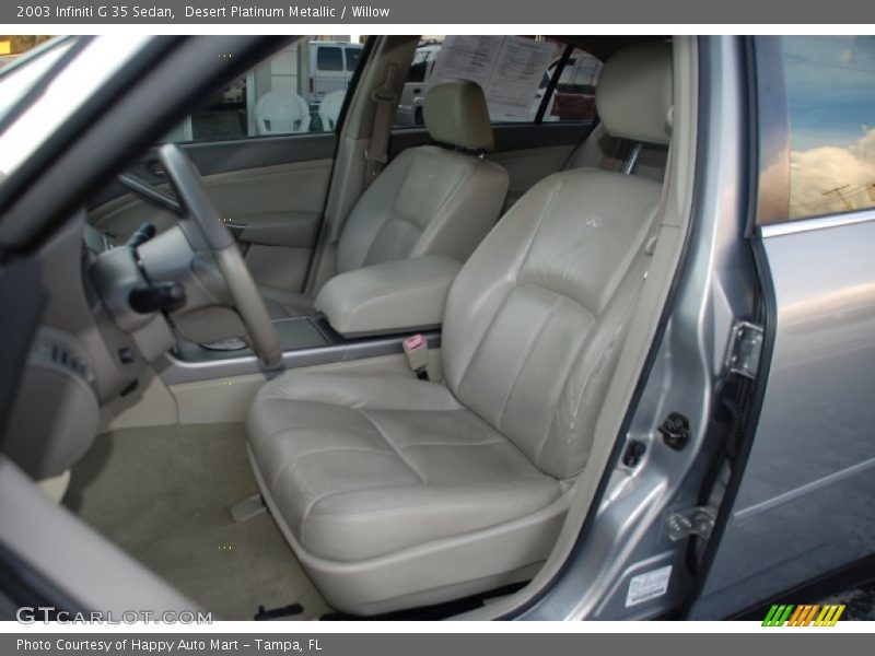  2003 G 35 Sedan Willow Interior