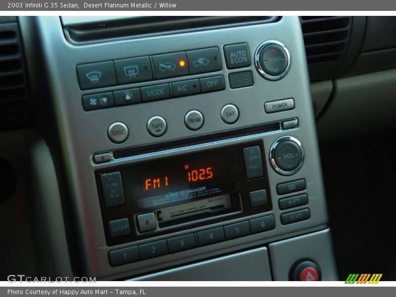 Desert Platinum Metallic / Willow 2003 Infiniti G 35 Sedan