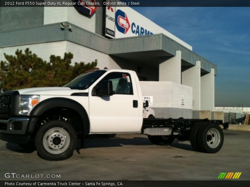 Oxford White / Steel 2012 Ford F550 Super Duty XL Regular Cab Chassis