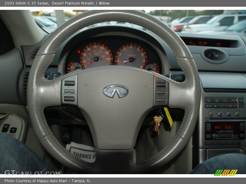 Desert Platinum Metallic / Willow 2003 Infiniti G 35 Sedan