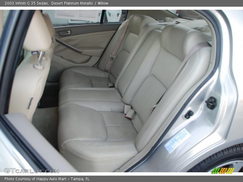  2003 G 35 Sedan Willow Interior