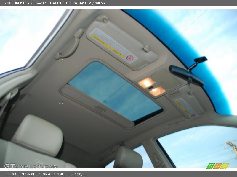 Desert Platinum Metallic / Willow 2003 Infiniti G 35 Sedan