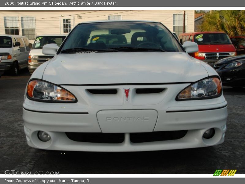 Arctic White / Dark Pewter 2000 Pontiac Grand Am GT Sedan