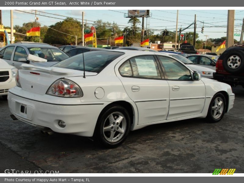 Arctic White / Dark Pewter 2000 Pontiac Grand Am GT Sedan