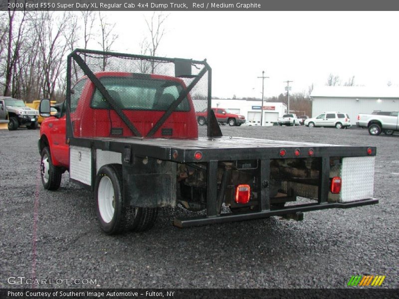 Red / Medium Graphite 2000 Ford F550 Super Duty XL Regular Cab 4x4 Dump Truck