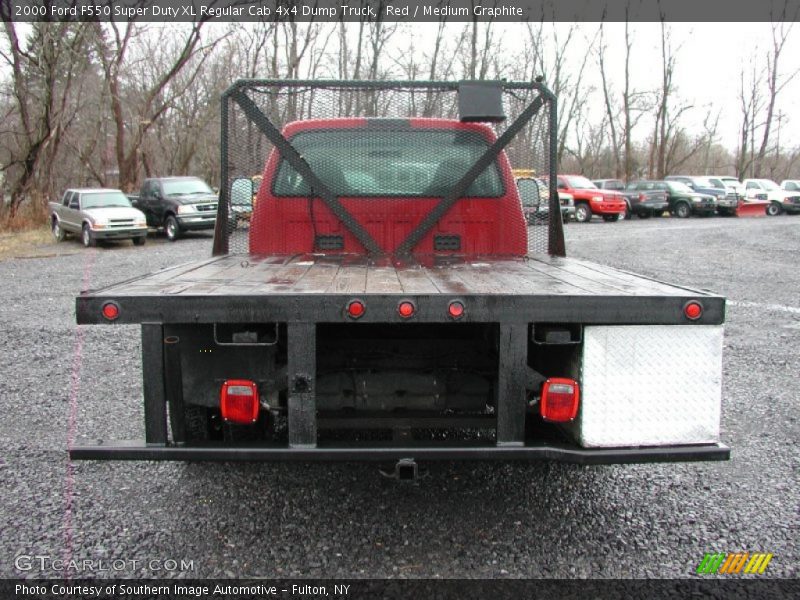 Red / Medium Graphite 2000 Ford F550 Super Duty XL Regular Cab 4x4 Dump Truck