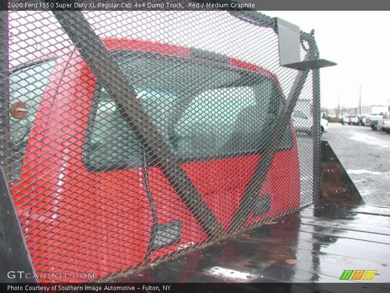 Red / Medium Graphite 2000 Ford F550 Super Duty XL Regular Cab 4x4 Dump Truck