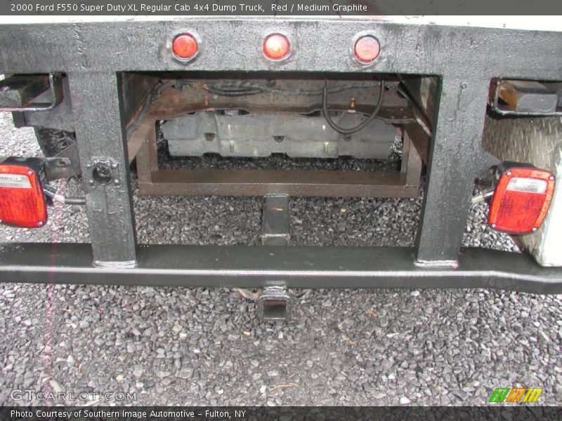 Red / Medium Graphite 2000 Ford F550 Super Duty XL Regular Cab 4x4 Dump Truck