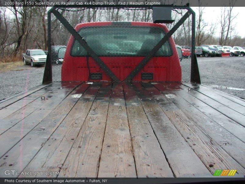 Red / Medium Graphite 2000 Ford F550 Super Duty XL Regular Cab 4x4 Dump Truck
