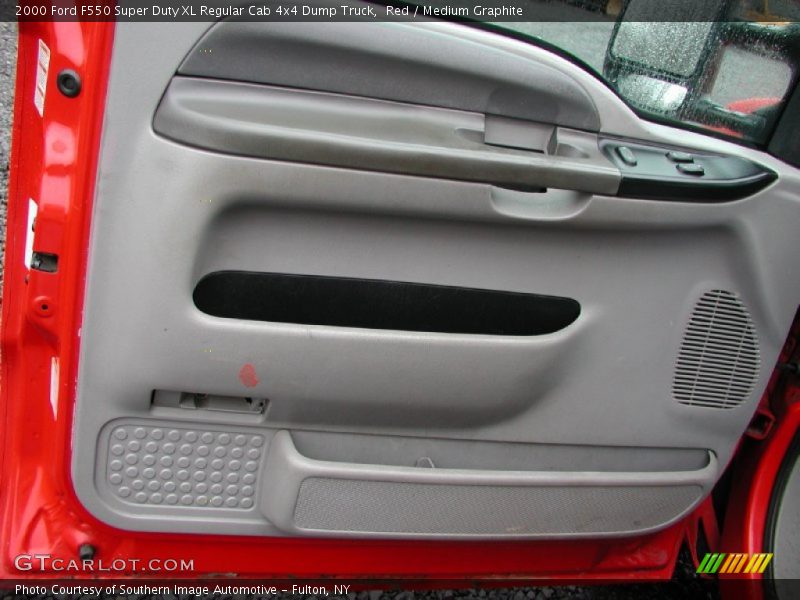 Red / Medium Graphite 2000 Ford F550 Super Duty XL Regular Cab 4x4 Dump Truck