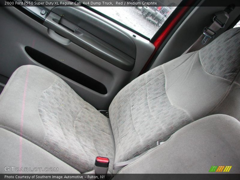 Red / Medium Graphite 2000 Ford F550 Super Duty XL Regular Cab 4x4 Dump Truck
